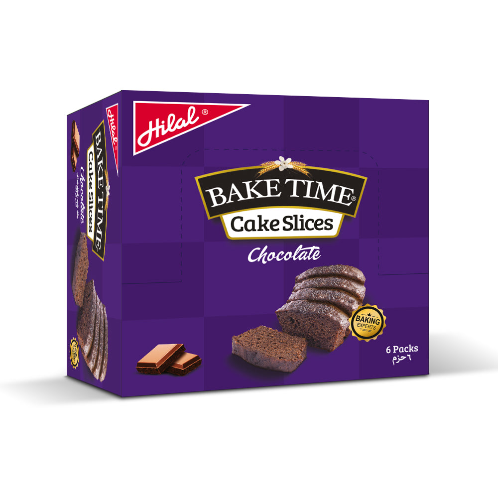 Bake Time Chocolate Cake Slices - 6 Packs