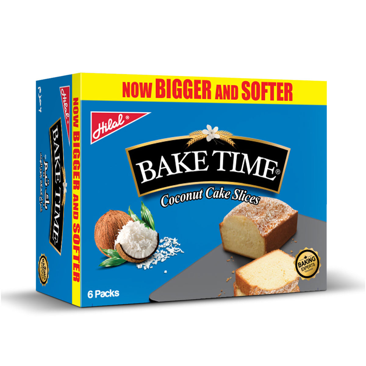 Baketime Coconut Slices - 6 Packs