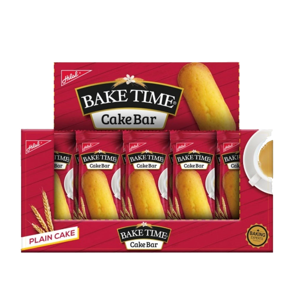 Bake Time - Cake Bar - Plain - 10 packs