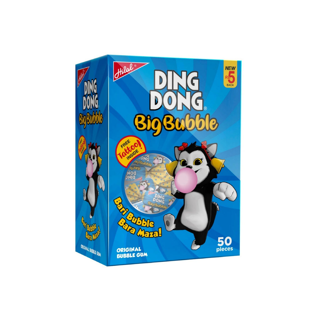Pack of 50 Ding Dong Big Bubble