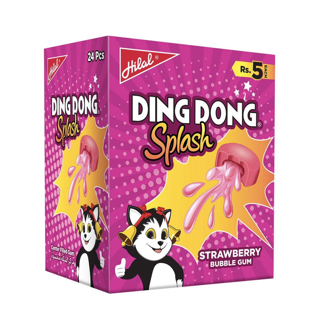 Pack of 24 Ding Dong Splash Strawberry