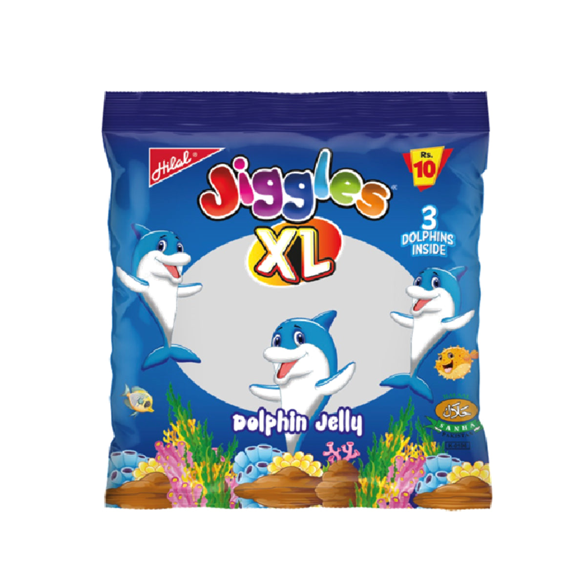 JIGGLES XL - DOLPHIN 3PCS-(24x24)