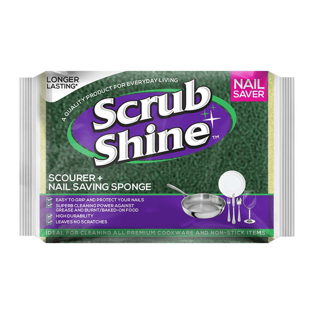 Scrub Shine - Scourer Sponge - Nail Saver