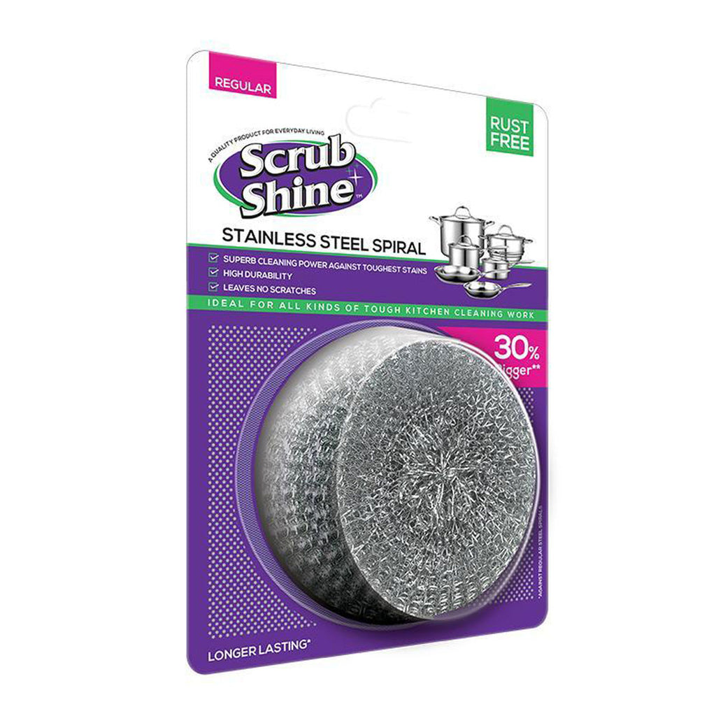 Scrub Shine - Stainless Steel Spiral - Regular